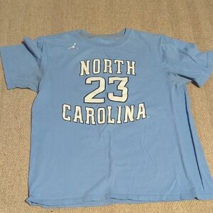 Mens Nike UNC Tarheels Michael Jordan Jersey T Shirt Size Large Blue/White